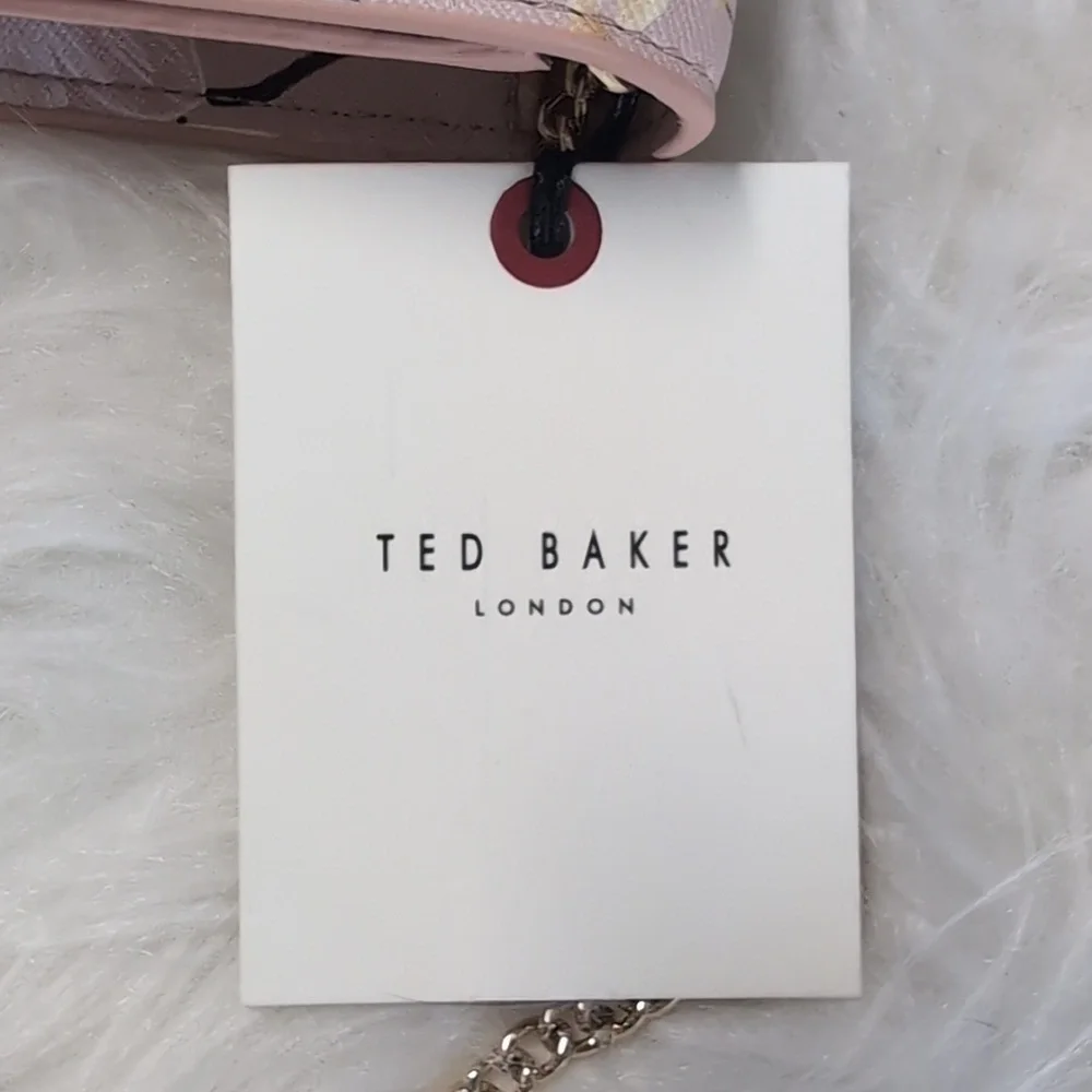 Ted Baker Parisa Elegant Floral Shoulder Clutch Bag, Removable Chain Strap 🌸 - Picture 7 of 15